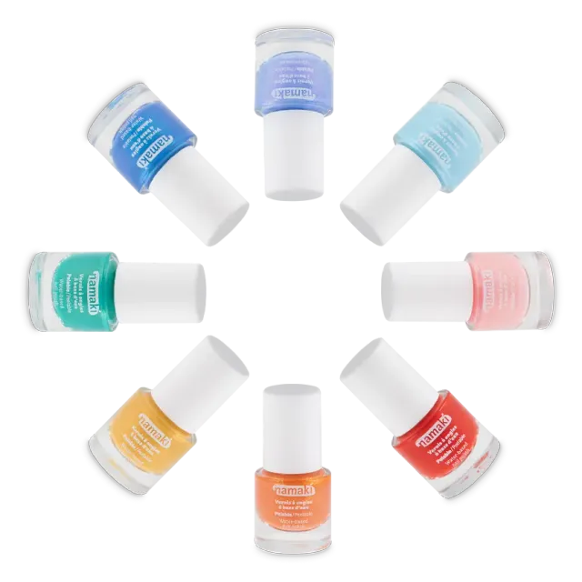 namaki-set-8-vernis-enfants-vie-color-e-couleurs-arc-en-ciel image 1