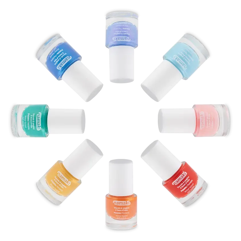 namaki-set-8-vernis-enfants-vie-color-e-couleurs-arc-en-ciel image 1
