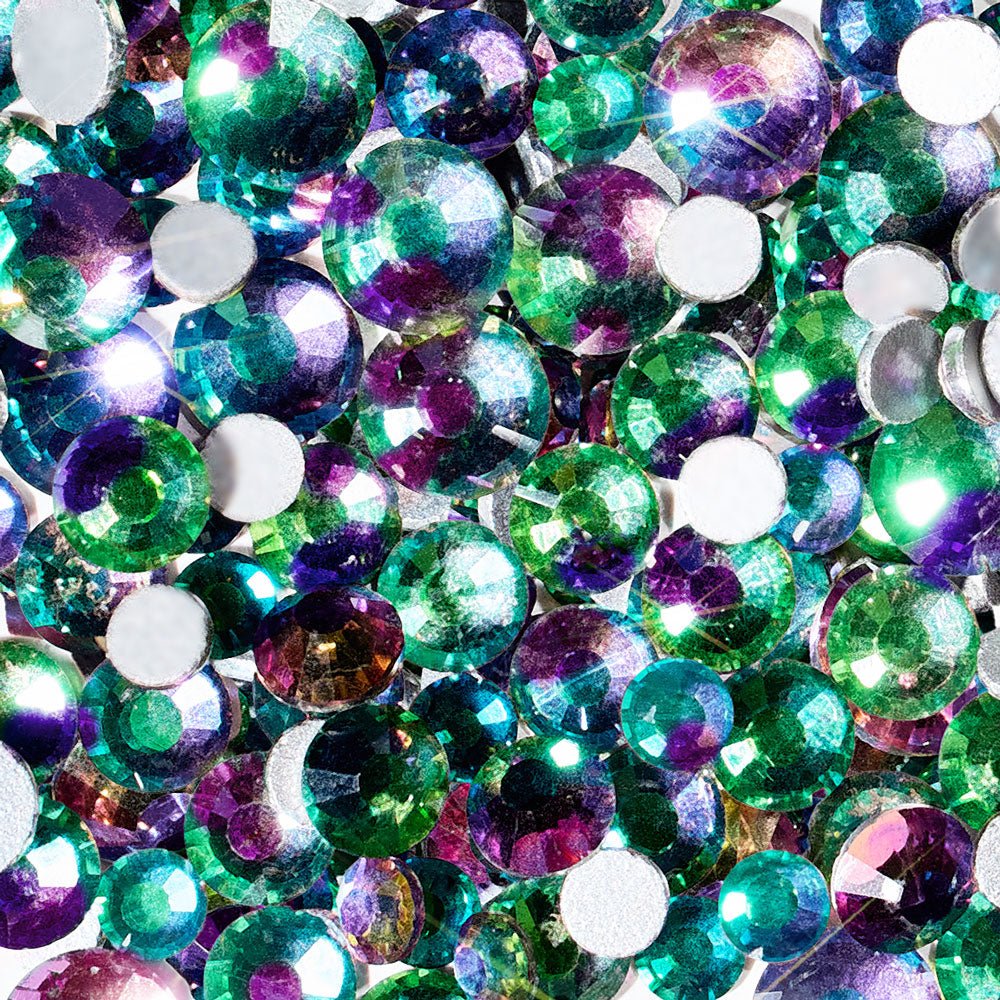 si-si-la-paillette-strass-paon-verre-vert-r-utilisables image 3