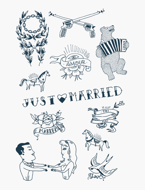 bernard-forever-le-mariage-gai-tatouage-temporaire-12-motifs-bonjour-michel image 2