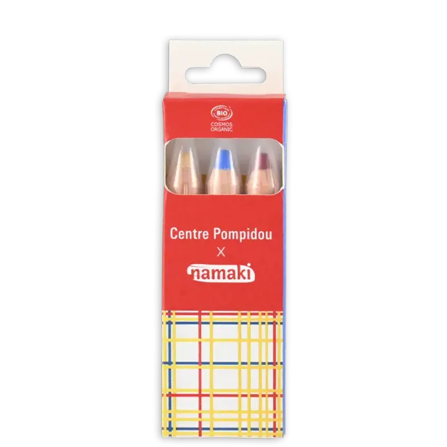 namaki-crayons-maquillage-jumbo-3-couleurs-centre-pompidou-x-namaki-mondrian image 1