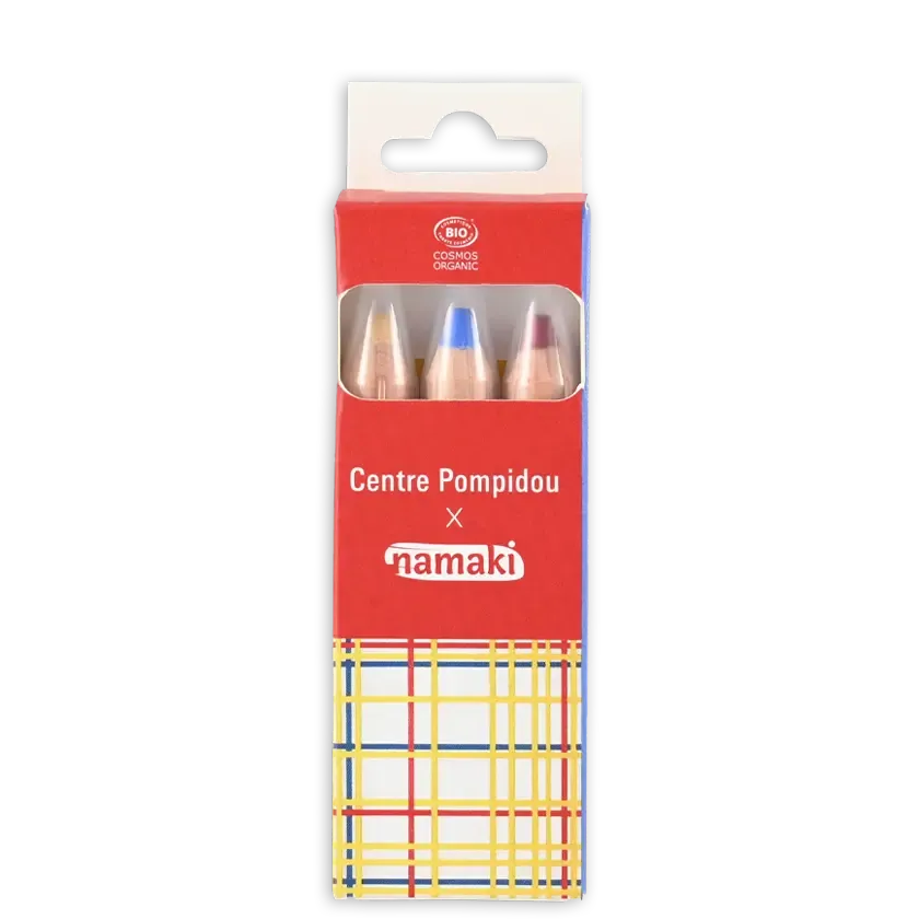 namaki-crayons-maquillage-jumbo-3-couleurs-centre-pompidou-x-namaki-mondrian image 1