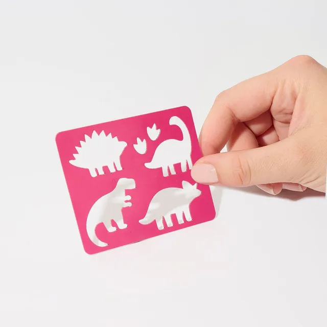 si-si-la-paillette-pochoir-dinosaures-pochoirs image 1