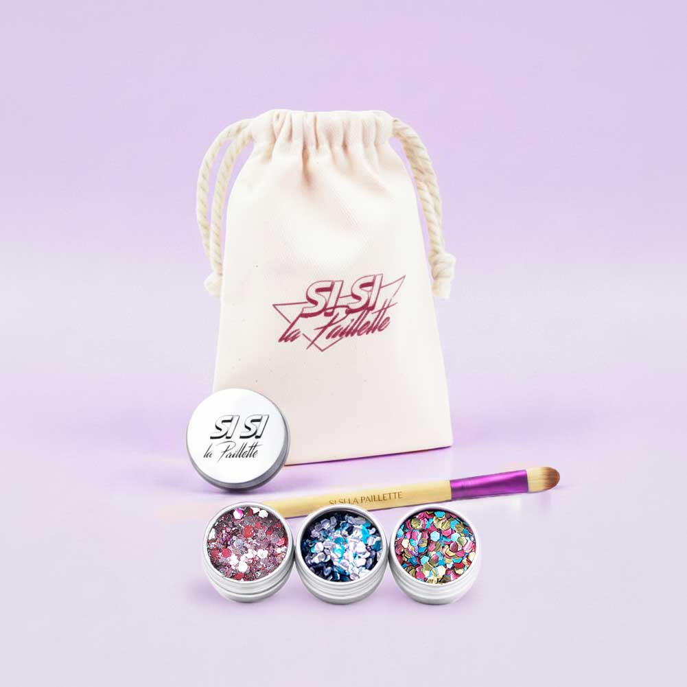 si-si-la-paillette-kit-couleur-douceur-kit-paillet-3-pastels-baume-et-pinceau image 1