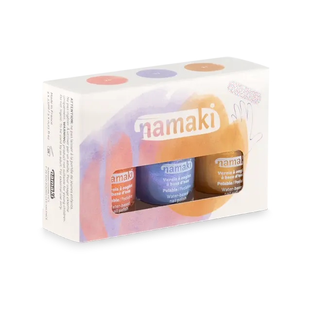 namaki-coffret-vernis-enfants-soleil-couchant-3-vernis-peel-off image 1