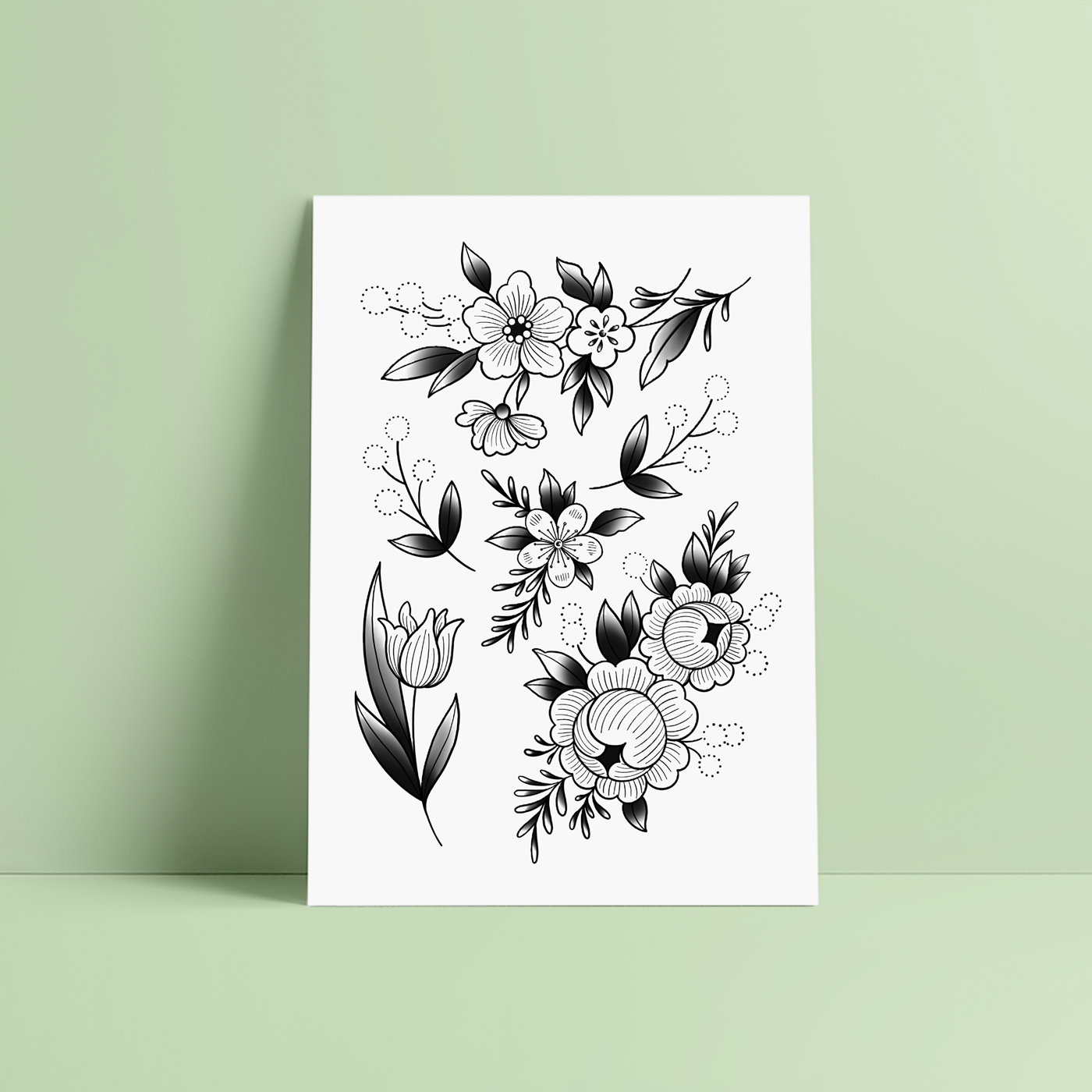 bernard-forever-gravure-florale-tatouage-ph-m-re image 1